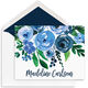 Blue Rose Topper Folded Note Cards Image 4 of 4